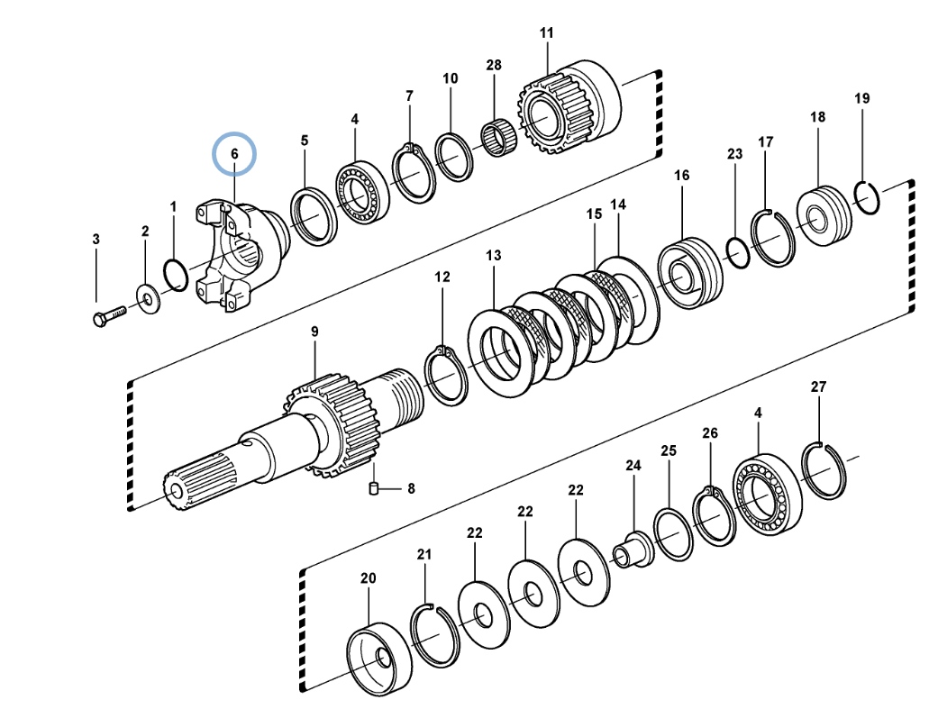 ФЛАНЕЦ ПЕРЕДНЯЯ ЗАДНЯЯ ТРАНСМИССИЯ VOLVO BL71