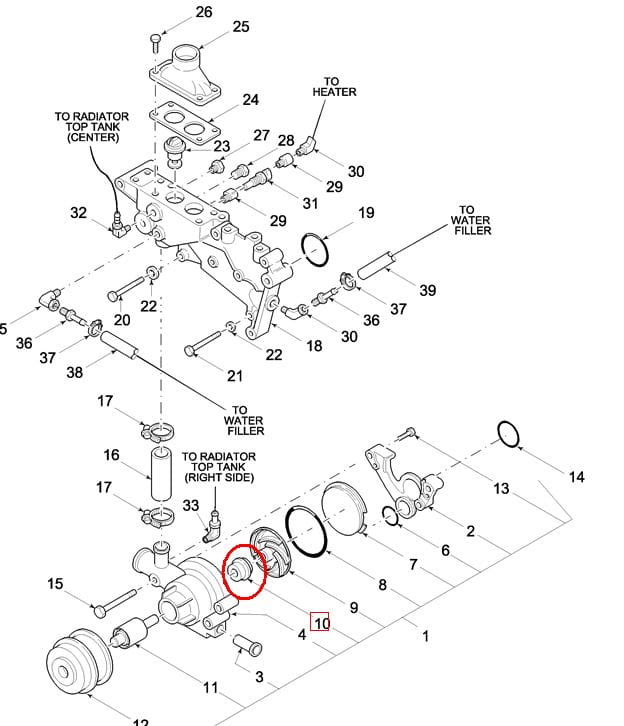 ВОДЯНОЙ НАСОС REPERATURKA POMPY WODNEJ F1NN8A559EA - 81872291