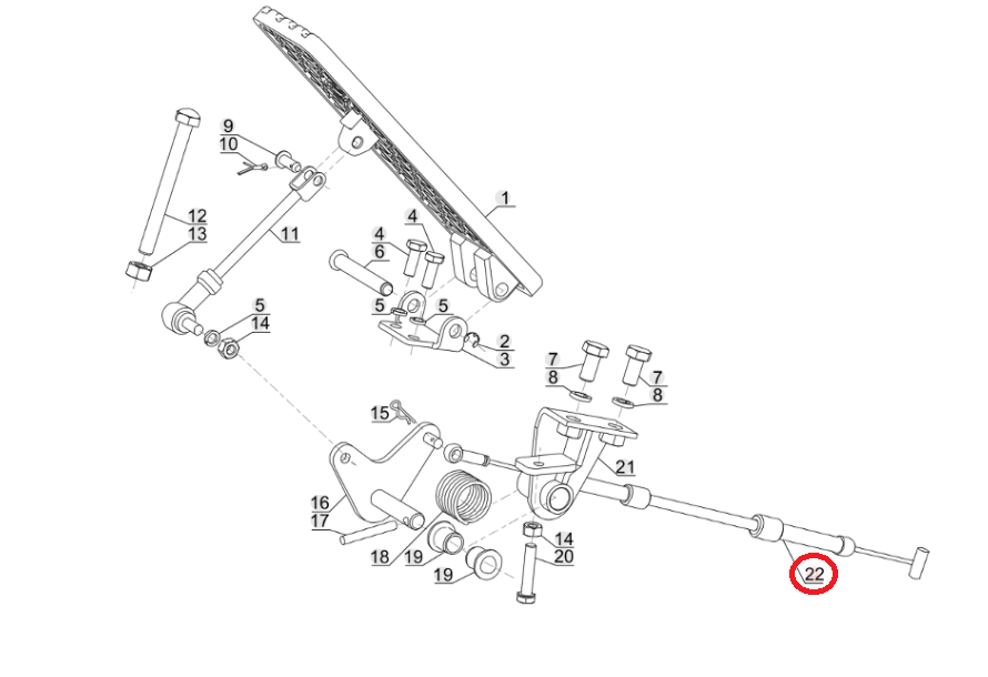 НОЖНОЙ ТОРМОЗНОЙ ТРОС MANITOU MI 15 18 30 827533 ОРИГИНАЛ