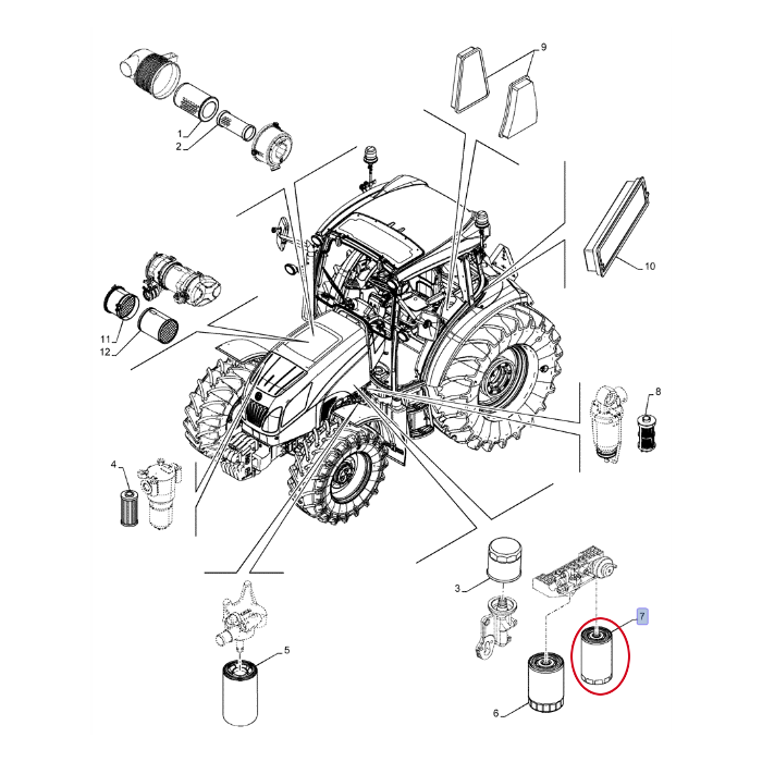 ТОПЛИВНЫЙ КАРТРИДЖ NEW HOLLAND CASE STEYR 47450038