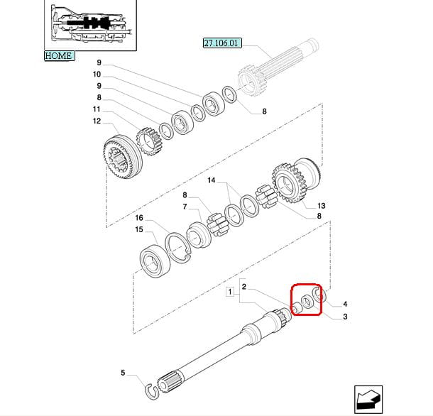 ГЕРМЕТИК ВАЛА КОРОБКИ NEW HOLLAND CASE 84226406 - 4985295 - 5179747