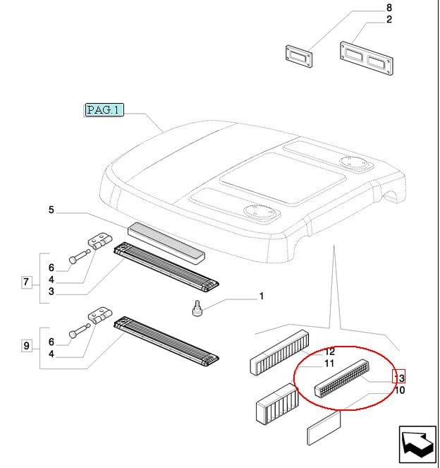 ФИЛЬТР КАБИНЫ NEW HOLLAND CASE STEYR 84264633-84572321