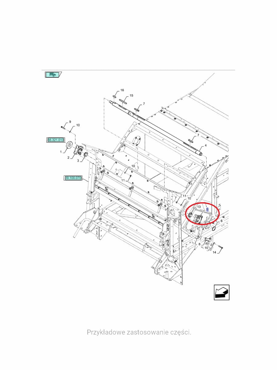 КОРПУС ПОДШИПНИКА NEW HOLLAND CASE CNH 439804