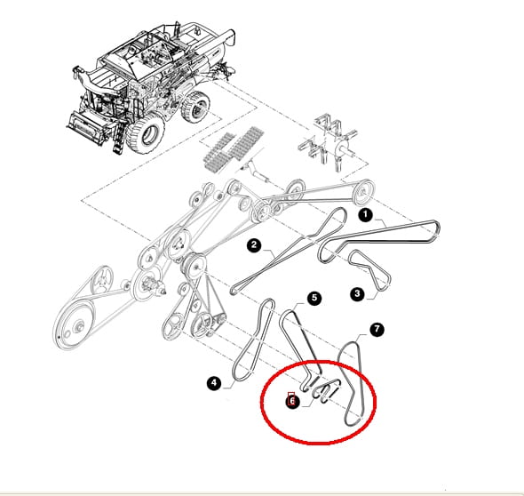 РЕМЕНЬ САМОНИВЕЛИРУЮЩИЙСЯ ПОДСЕДЕЛЬНЫЙ НАБОР (2ШТ) NEW HOLLAND 84056913