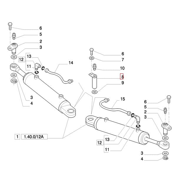 ШТИФТ ПРИВОДА ПОВОРОТА NEW HOLLAND CASE STEYR 5135870 - 5198013 - 48078386