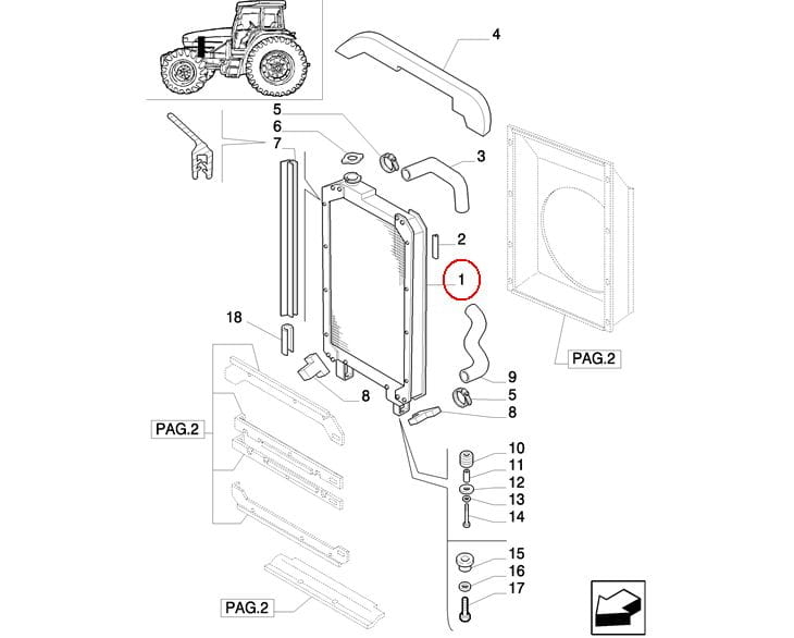 КУЛЕР ДЛЯ ВОДЫ NEW HOLLAND 82006827