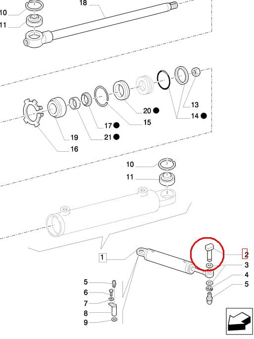 ШТИФТ ПРИВОДА ПОВОРОТА NEW HOLLAND CASE 4987671-87569218