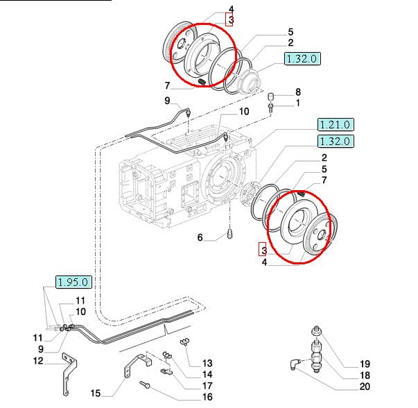 ПОРШЕНЬ ТОРМОЗНЫХ ДИСКОВ NEW HOLLAND CASE 5152350