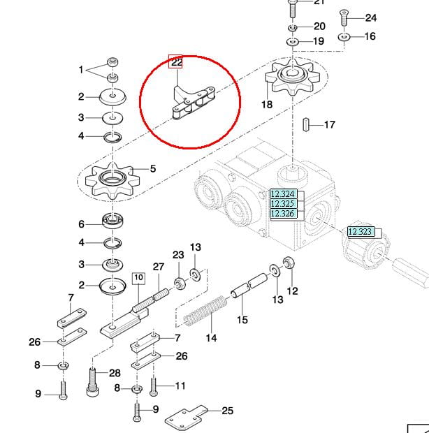 КУКУРУЗА HEDERA CHAIN NEW HOLLAND CASE 322718950