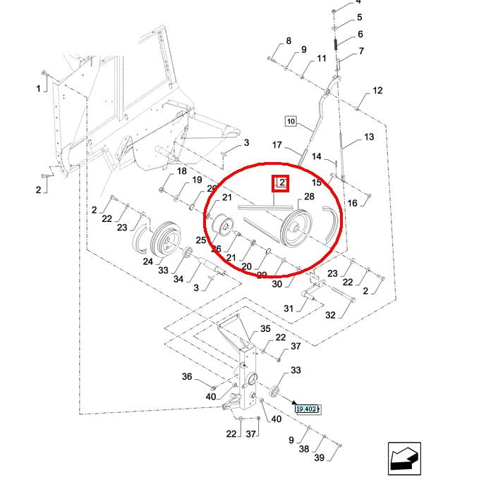 ПОЯС РЫВКА NEW HOLLAND 84320963