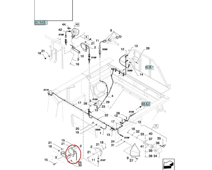 ДАТЧИК УРОВНЯ ЗЕРНА В БАКЕ NEW HOLLAND CASE 86626239-87532857
