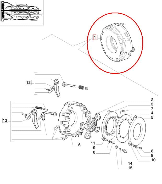 СЦЕПЛЕНИЕ NEW HOLLAND CASE 84353940 - 5097927 - 47583384