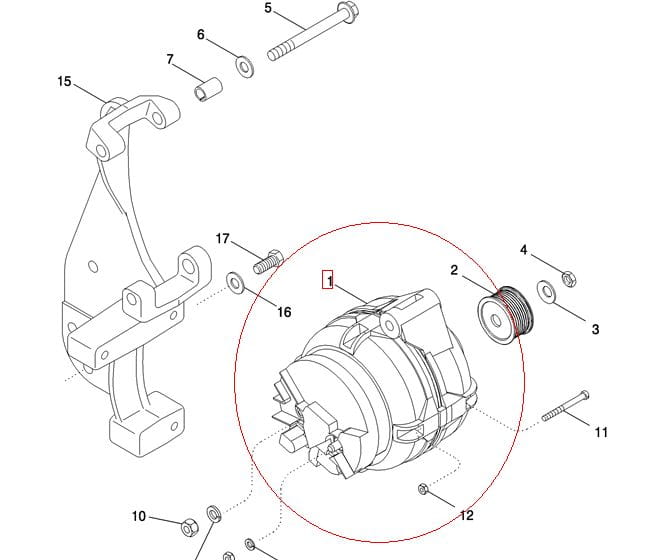 ALTERNATOR 150A NEW HOLLAND CASE 87452821