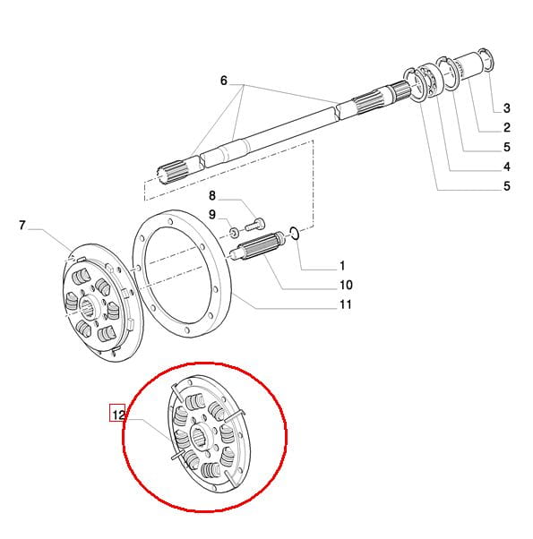 ДЕМПФИРУЮЩИЙ ДИСК СЦЕПЛЕНИЯ NEW HOLLAND CASE STEYR 87302871-87542609