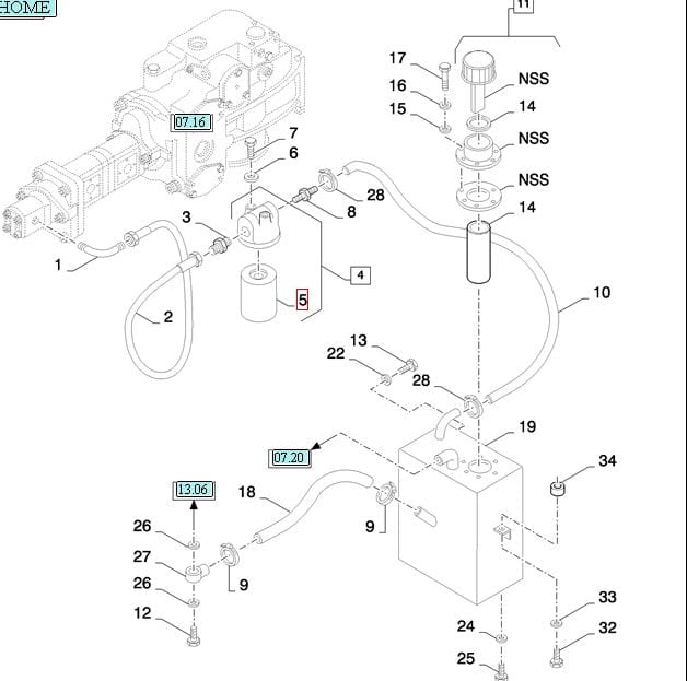 ФИЛЬТР ГИДРАВЛИКИ NEW HOLLAND 84818750 - 89811117 - 84510478