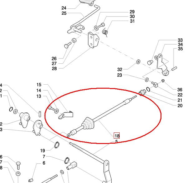 НОЖНОЙ ГАЗОВЫЙ ТРОС NEW HOLLAND CASE 47134192