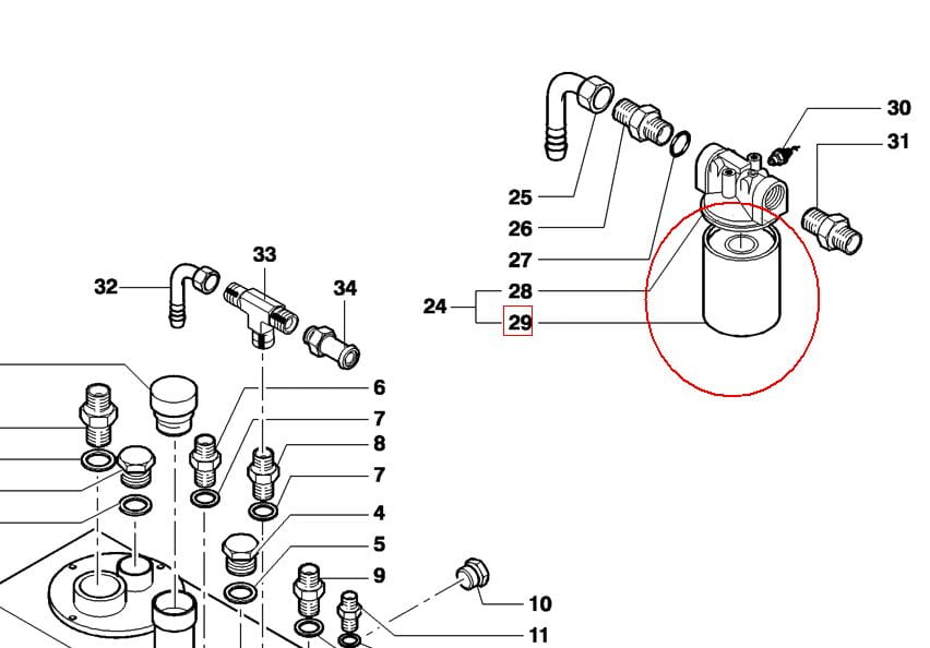 FILTR HYDRAULIKI NEW HOLLAND CASE 84497563