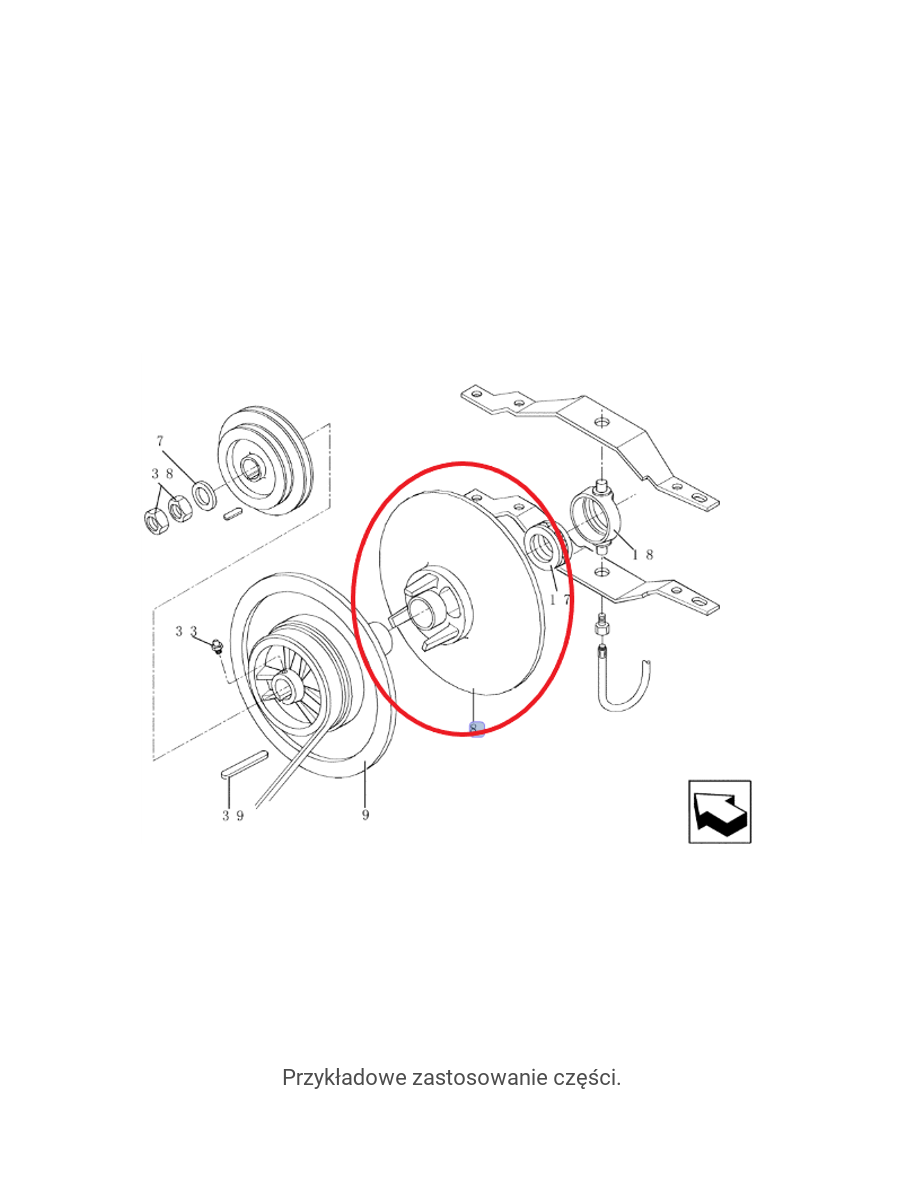 БЕССТУПЕНЧАТОЕ ЗУБЧАТОЕ КОЛЕСО МОЛОТИЛКИ NEW HOLLAND 84278618 - 84026079 - 84991647