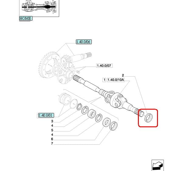 ГЕРМЕТИК ДЛЯ КОРОТКИХ ПОЛУОСЕЙ NEW HOLLAND CASE STEYR 87521513