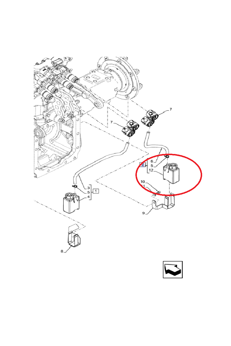 Гидравлический бак New Holland CNH 84317440 - 47712225