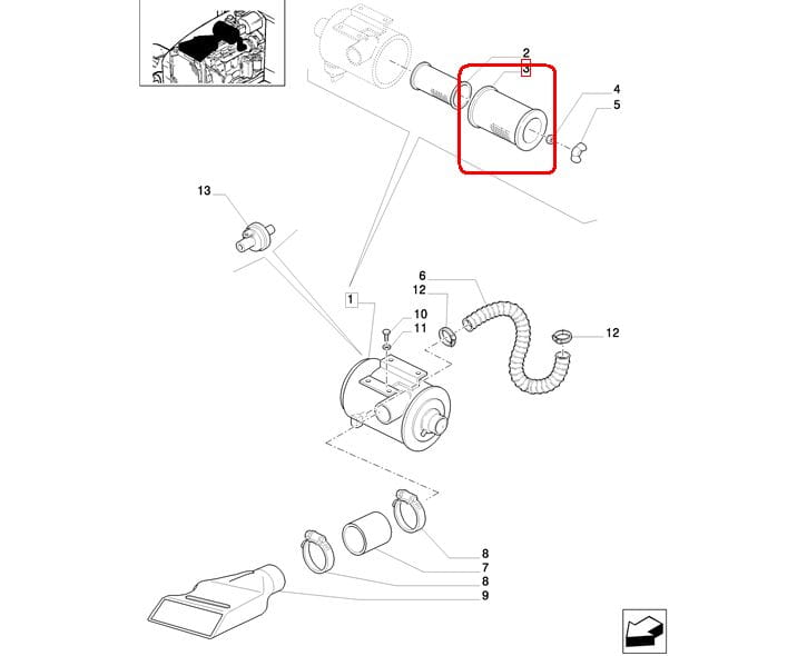 ВНЕШНИЙ ВОЗДУШНЫЙ ФИЛЬТР NEW HOLLAND CASE 87394880 - 82034439 - 82008606