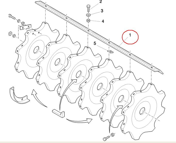 CEPY DO MŁOCARNI PARA LH NEW HOLLAND CASE 84438638 - 89838438 - 9838438