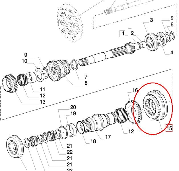SYNCHRONIZATOR NEW HOLLAND CASE 5189251