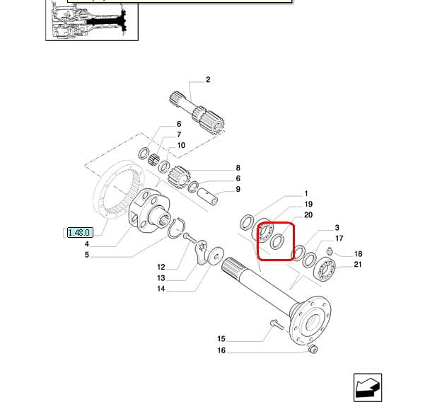 ГЕРМЕТИК ЗАДНЕЙ ЗАСЛОНКИ NEW HOLLAND CASE STEYR 5124206
