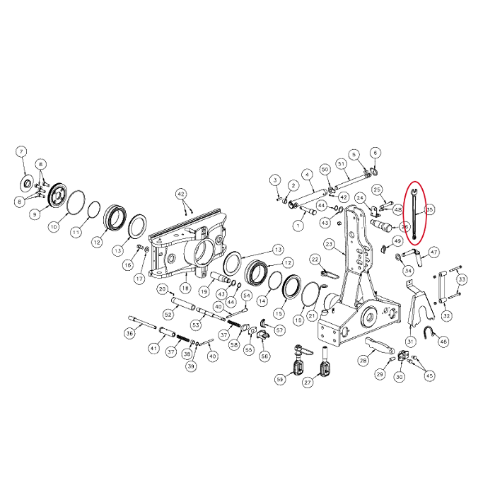 КЛЮЧ 19-27 КОРОТКИЙ KVERNELAND KK010606