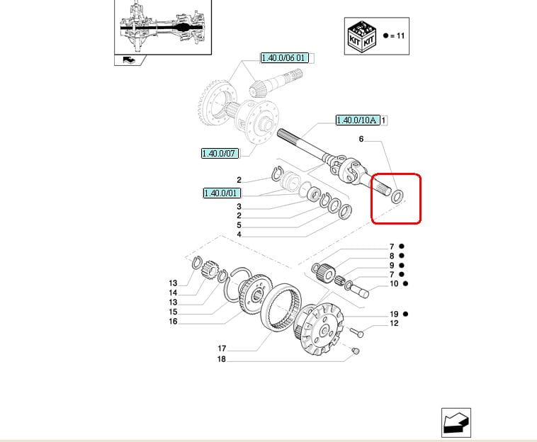 ГЕРМЕТИК ПОЛУОСИ NEW HOLLAND CASE STEYR 84166643