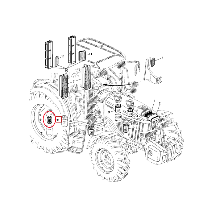 КАРТРИДЖ ФИЛЬТР ГИДРАВЛИКИ JOHN DEERE AL169573
