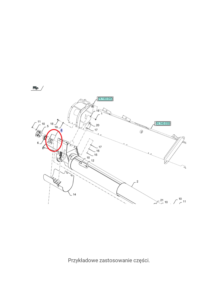КОРПУС ПОДШИПНИКА NEW HOLLAND / CASE 423768 - 80423768