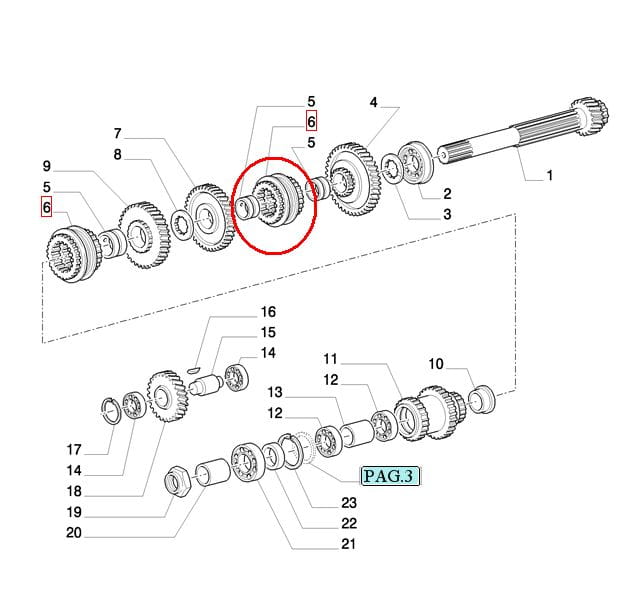 SYNCHRONIZATOR NEW HOLLAND CASE 5158933