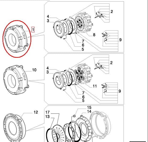 СЦЕПЛЕНИЕ ДВИГАТЕЛЯ NEW HOLLAND CASE 5167933