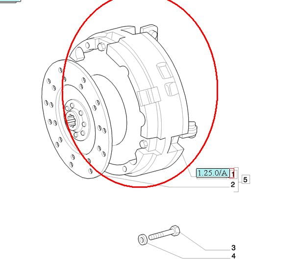СЦЕПЛЕНИЕ TD95 NEW HOLLAND CASE 5092803