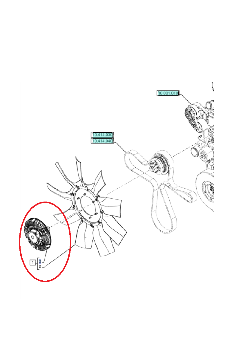 Вязкая муфта New Holland CNH 47560853