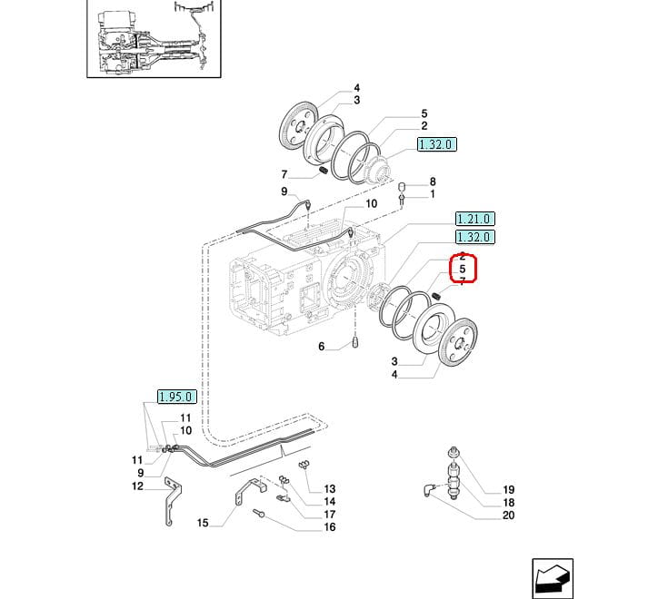 ПРОКЛАДКА ТОРМОЗОВ NEW HOLLAND CASE 5165512
