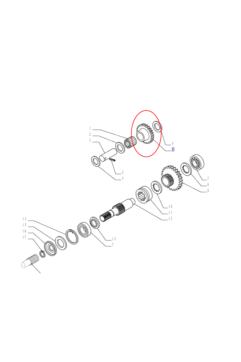ШЕСТЕРНЯ NEW HOLLAND CASE CNH 5125011-5118113