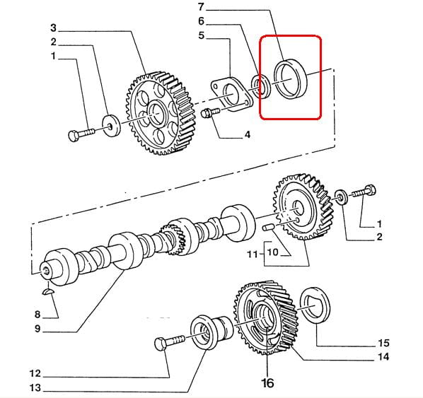ВТУЛКА РАСПРЕДЕЛИТЕЛЬНОГО ВАЛА NEW HOLLAND CASE 87800499-87301590