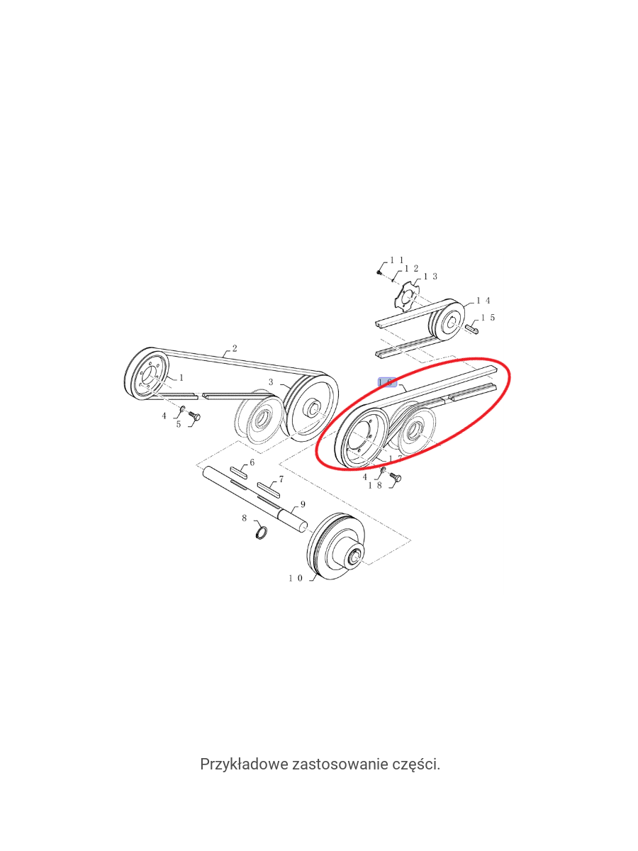 Новый Holland CNH 84041070 измельчитель соломы клиновой ремень