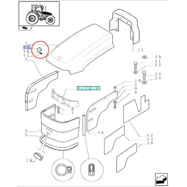 EMBLEMAT NEW HOLLAND 47128460