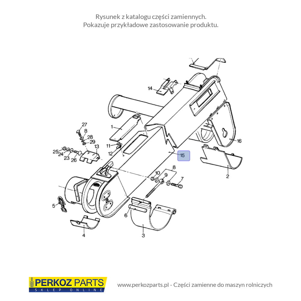 КОРПУС КОЛОСОВИДНОГО КОНВЕЙЕРА NEW HOLLAND TC 9811345