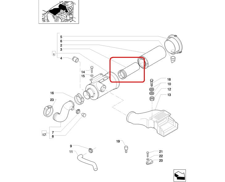 ВНЕШНИЙ ВОЗДУШНЫЙ ФИЛЬТР NEW HOLLAND CASE STEYR 87704244-82034604