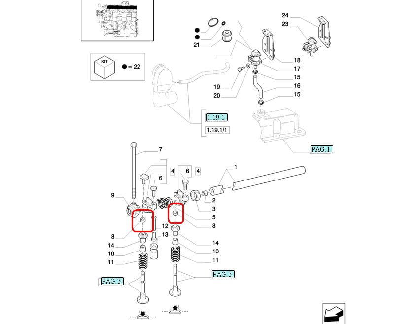 КОРПУС КЛАПАНА ДВИГАТЕЛЯ NEW HOLLAND CASE 87802301