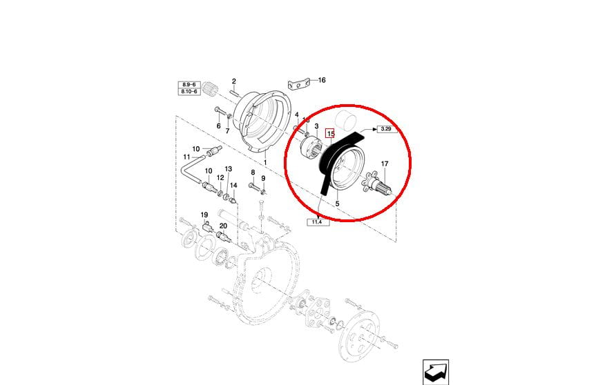 ПРИВОДНОЙ РЕМЕНЬ ГИДРОСТАТИЧЕСКОГО НАСОСА TX NEW HOLLAND CASE 84817631