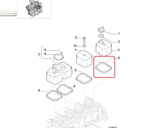 ПРОКЛАДКА КРЫШКИ NEW HOLLAND CASE STEYR 2852033-504053522