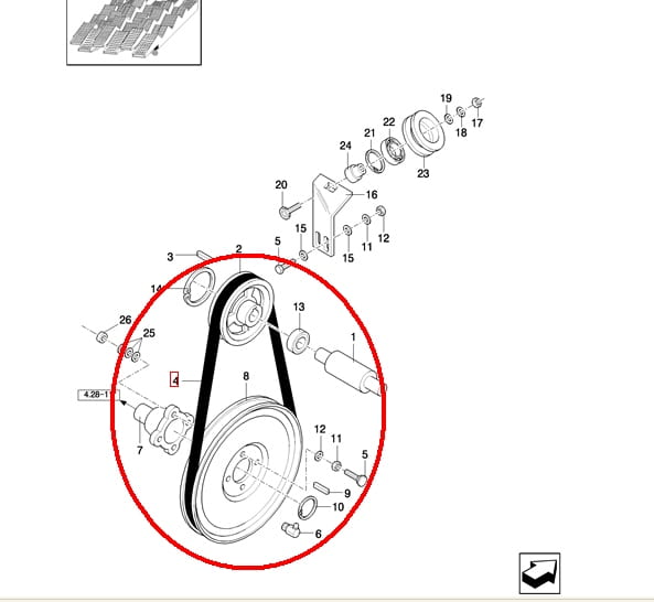 ШЕЙКЕР ДЛЯ РЕМНЯ NEW HOLLAND CASE 84817624 - 1979606C1
