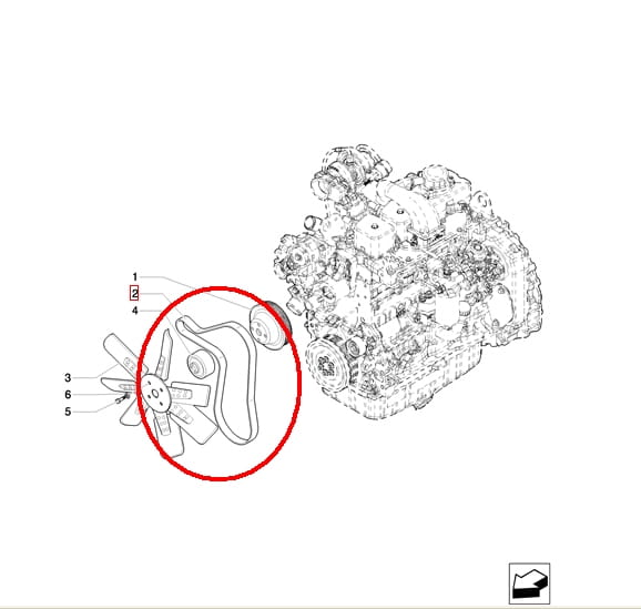 РЕМЕНЬ ГЕНЕРАТОРА LM НОВЫЙ ТИП NEW HOLLAND 85826230 - 2853058 - 504009874