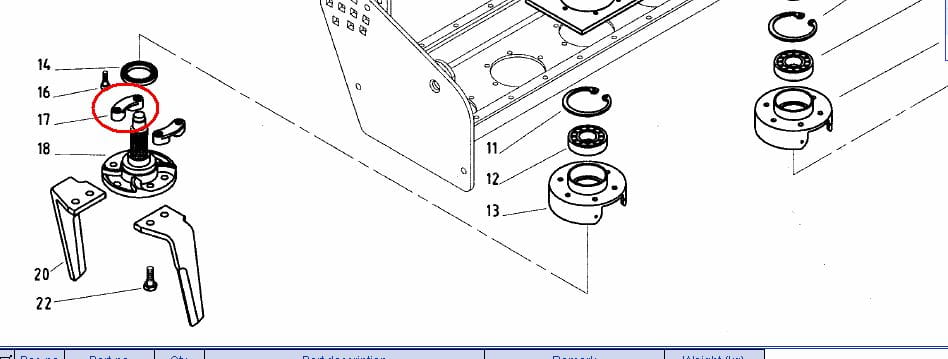 КРЕПЛЕНИЕ ЗУБА KVERNELAND MAE001350Y