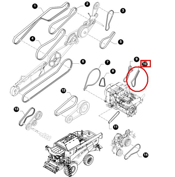12-КЛИНОВОЙ РЕМЕНЬ ДВИГАТЕЛЯ NEW HOLLAND CASE 500380059 - 84238513 - 5802377699